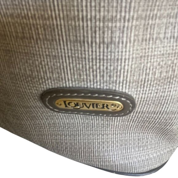 Louvier Bucket Bag Textured Leather With Adjustable Strap & Top Carry Handle - Picture 4 of 7